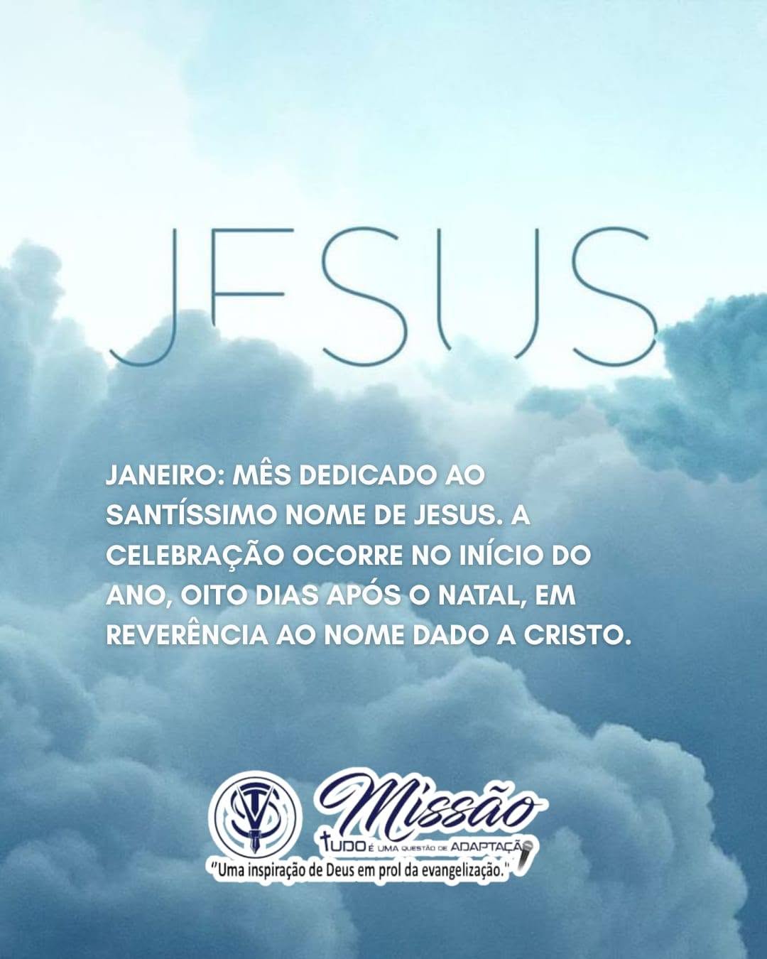Devoção oficial do mês de Janeiro
