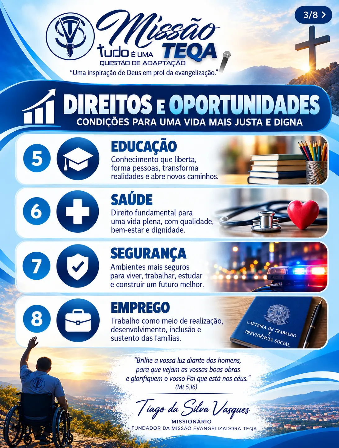 Direitos e Oportunidades — bandeiras 5 a 8